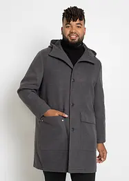 Manteau court en imitation laine avec capuche, bpc selection