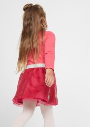 Robe fille en jersey avec organza, bpc bonprix collection