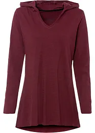 Long T-shirt manches longues à capuche, bonprix