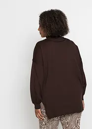 Pull long à col roulé, bonprix