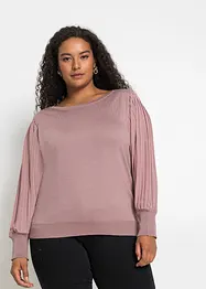 Pull avec manches plissées, bonprix