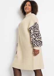 Robe en maille oversized avec motif léopard, RAINBOW