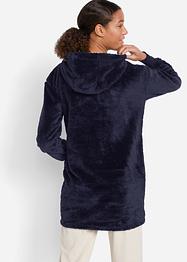 Veste longue en polaire à capuche, manches longues, bpc bonprix collection