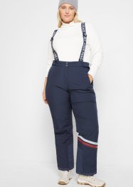 Pantalon de ski thermo avec bretelles amovibles, imperméable, Straight, bpc bonprix collection