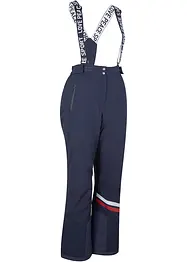 Pantalon de ski thermo avec bretelles amovibles, imperméable, Straight, bonprix