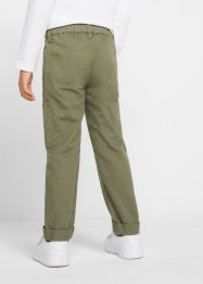 Pantalon taille extensible en twill garçon, Regular Fit, John Baner JEANSWEAR
