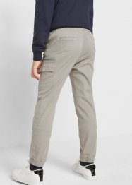 Pantalon extensible à taille élastiquée avec poches cargo garçon, Slim Fit, John Baner JEANSWEAR