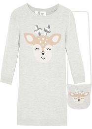 Robe en maille fille avec sac (Ens. 2 pces.), bpc bonprix collection