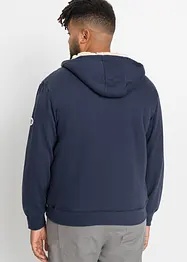 Sweat zippé à capuche doublé peluche, bonprix