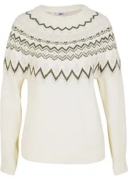 Pull norvégien à col montant, bonprix