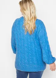 Pull oversize à motif torsadé, bonprix