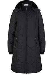 Manteau court et matelassé avec surpiqûres diamant et zips sur les côtés, bonprix