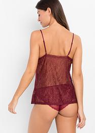 Top en soie avec dentelle raffinée, BODYFLIRT