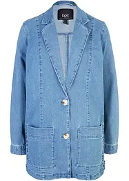 Blazer en jean oversize avec smocks latéraux, bpc bonprix collection