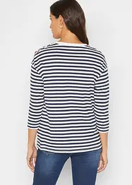 T-shirt manches longues oversize avec boutons, bonprix