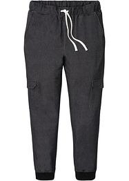 Pantalon taille extensible imitation jean avec poches cargo, RAINBOW