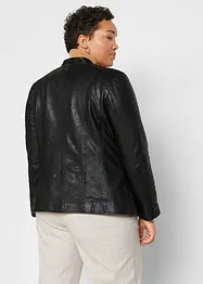 Veste en cuir nappa d'agneau, bonprix