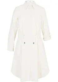 Robe-chemise longueur genou de style utilitaire en lin majoritaire avec élastique à la taille, bonprix