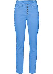 Pantalon twill avec détails effilochés, RAINBOW