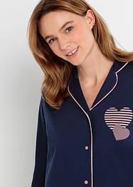Chemise de nuit avec patte de boutonnage, bpc bonprix collection