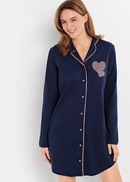 Chemise de nuit avec patte de boutonnage, bpc bonprix collection