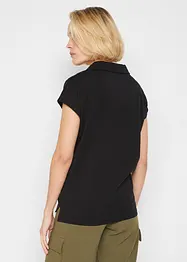 T-shirt à col polo ouvert, bonprix