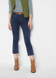 Jean straight, taille moyenne, cropped, extensible, John Baner JEANSWEAR