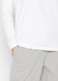 T-shirt manches longues avec col en V, sans couture Essential, bpc bonprix collection