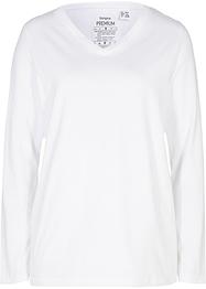 T-shirt manches longues avec col en V, sans couture Essential, bpc bonprix collection