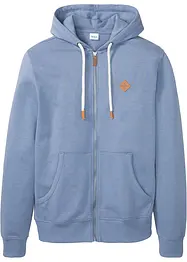 Sweat zippé à capuche avec polyester recyclé, bonprix