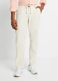 Pantalon jogger droit en lin mélangé, loose, bonprix