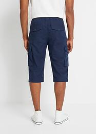 Bermuda long cargo en lin majoritaire, Regular Fit, RAINBOW
