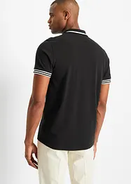 Polo zippé en maille piquée 100% coton, bonprix