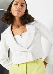 Blazer boléro en tissu bouclé, RAINBOW