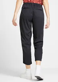 Pantalon taille extensible 7/8 en viscose, bonprix