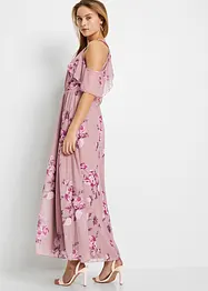 Robe longue en mesh imprimée, bonprix