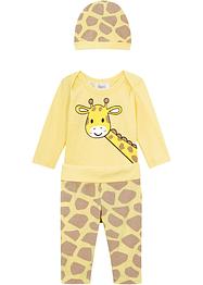 Body bébé, legging, bonnet en coton (Ens. 3 pces.), bpc bonprix collection