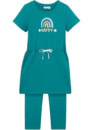 Robe en jersey et legging 3/4 fille (Ens. 2 pces.), bpc bonprix collection