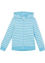 Gilet sweat à capuche fille avec rayures, bpc bonprix collection