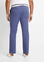 Pantalon chino droit extensible Regular, coupe ventre confort avec ceinture, bonprix