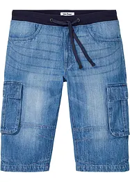 Bermuda long en jean, Loose, bonprix