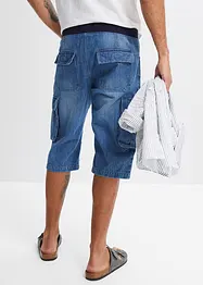 Bermuda long en jean, Loose, bonprix