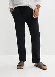 Pantalon chino Regular avec lin, Straight, bonprix