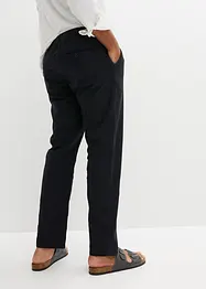 Pantalon chino Regular avec lin, Straight, bonprix