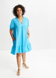 Robe en mousseline à volant, bonprix