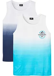 Lot de 2 débardeurs 100% coton, bonprix