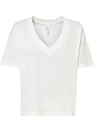 T-shirt avec encolure V profonde, bonprix