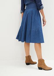 Jupe en jean avec taille élastiquée, John Baner JEANSWEAR