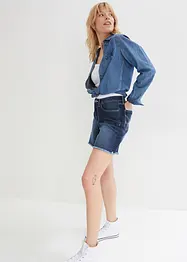 Short en jean, taille mi-haute, extensible, bonprix