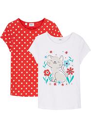 Lot de 2 T-shirts fille, bpc bonprix collection